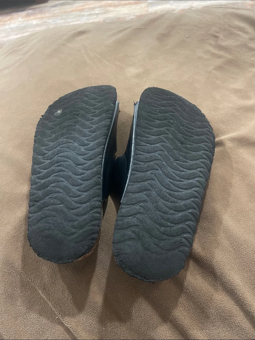 Hurley Black Double-Buckle Slides with Pink Logo